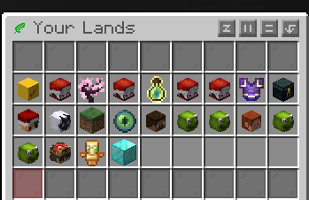 Lands menu